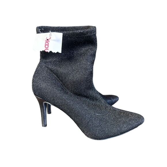NWT NEW Jones New York Black Sparkle Macee Dress Sock Bootie Size 8 - Picture 2 of 11